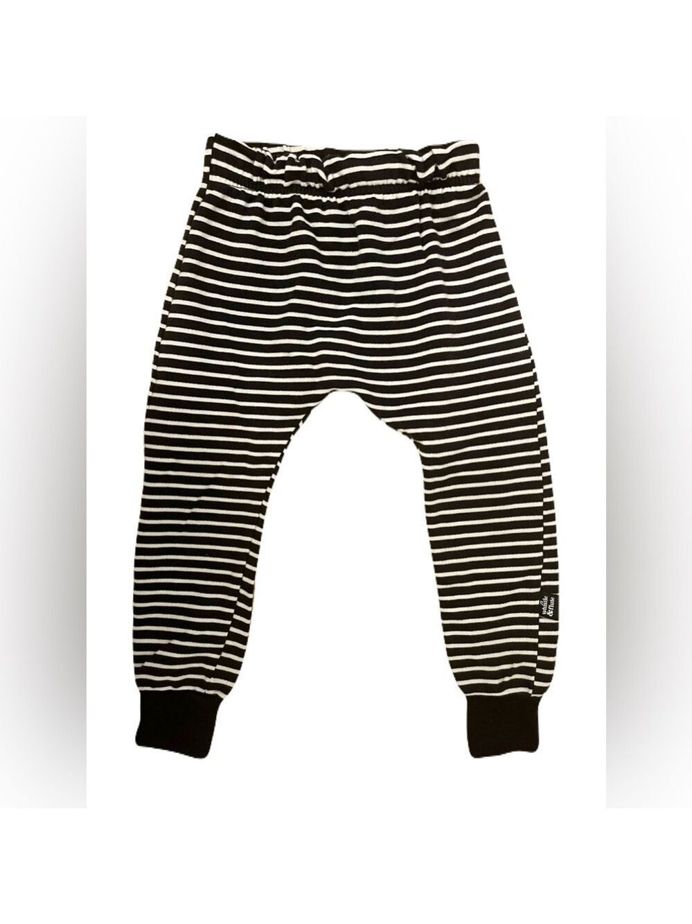 🇨🇦Whistle & Flute Striped Black and White Kids Casual Pants